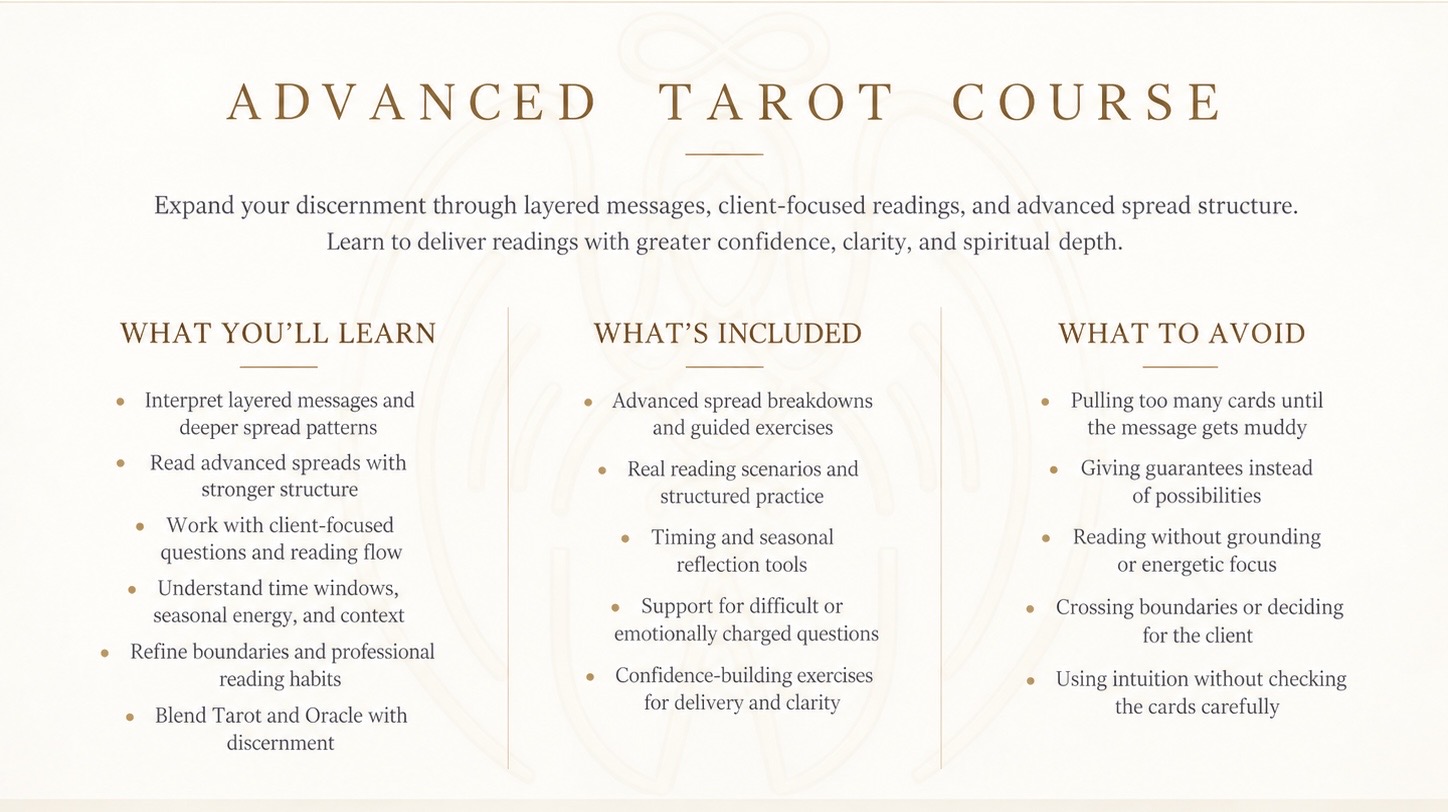 TRICCIAS Basic Tarot Course